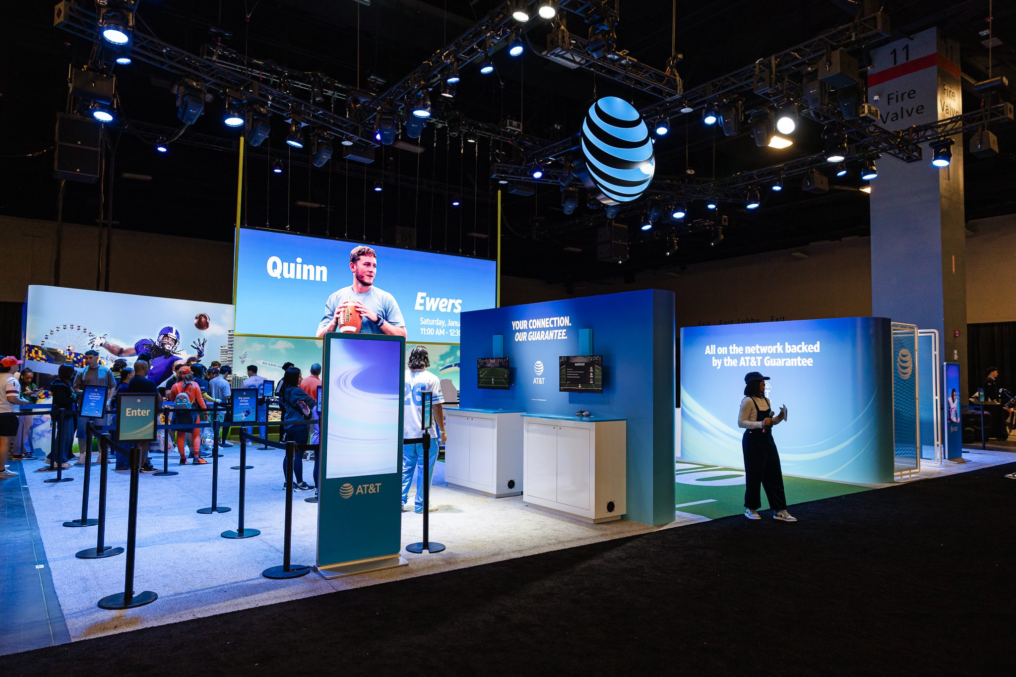 AT&T experiential activation at College Football Playoff Fan Central