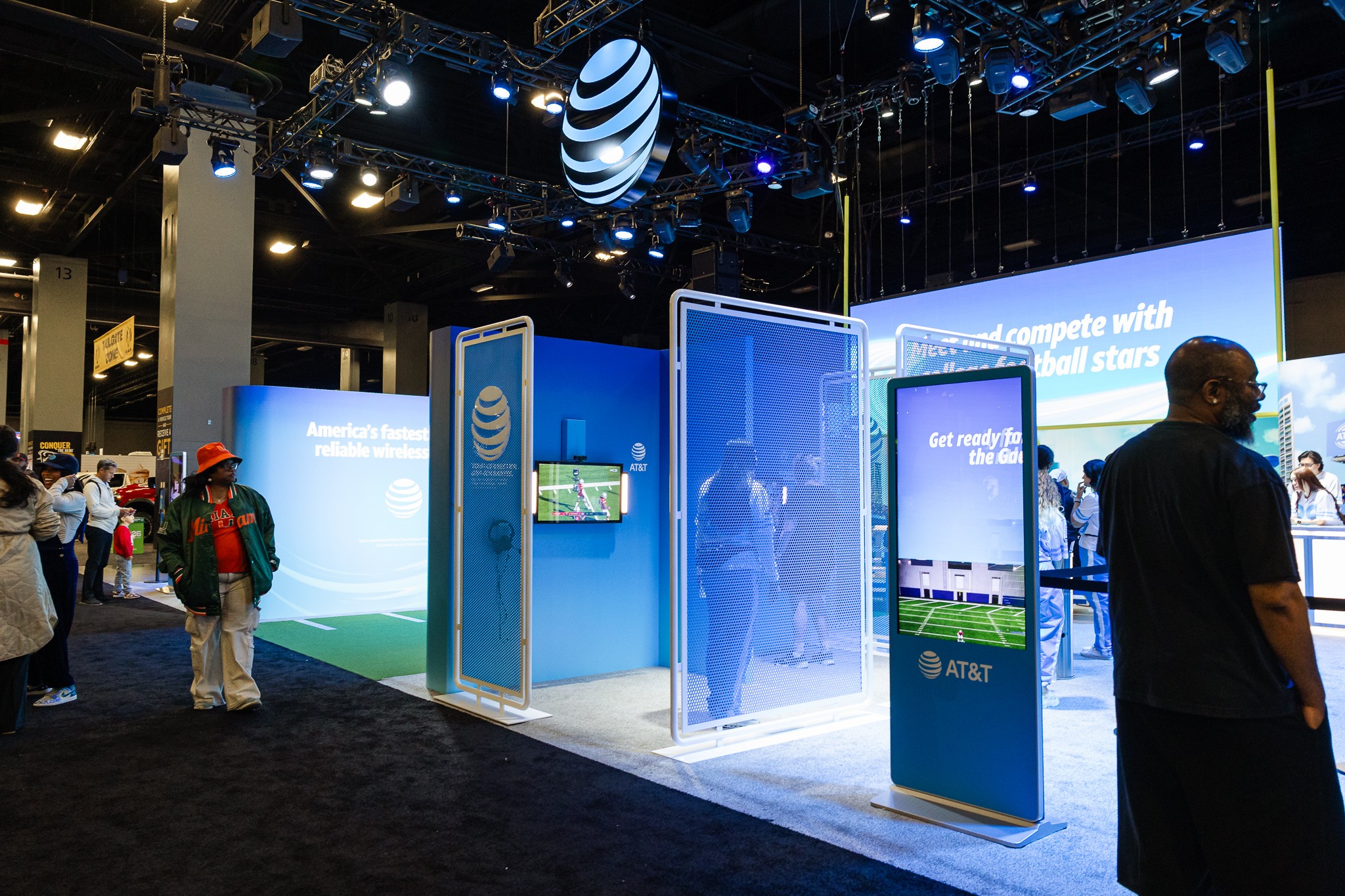 Interactive AT&T football experience at College Football Playoff Fan Central