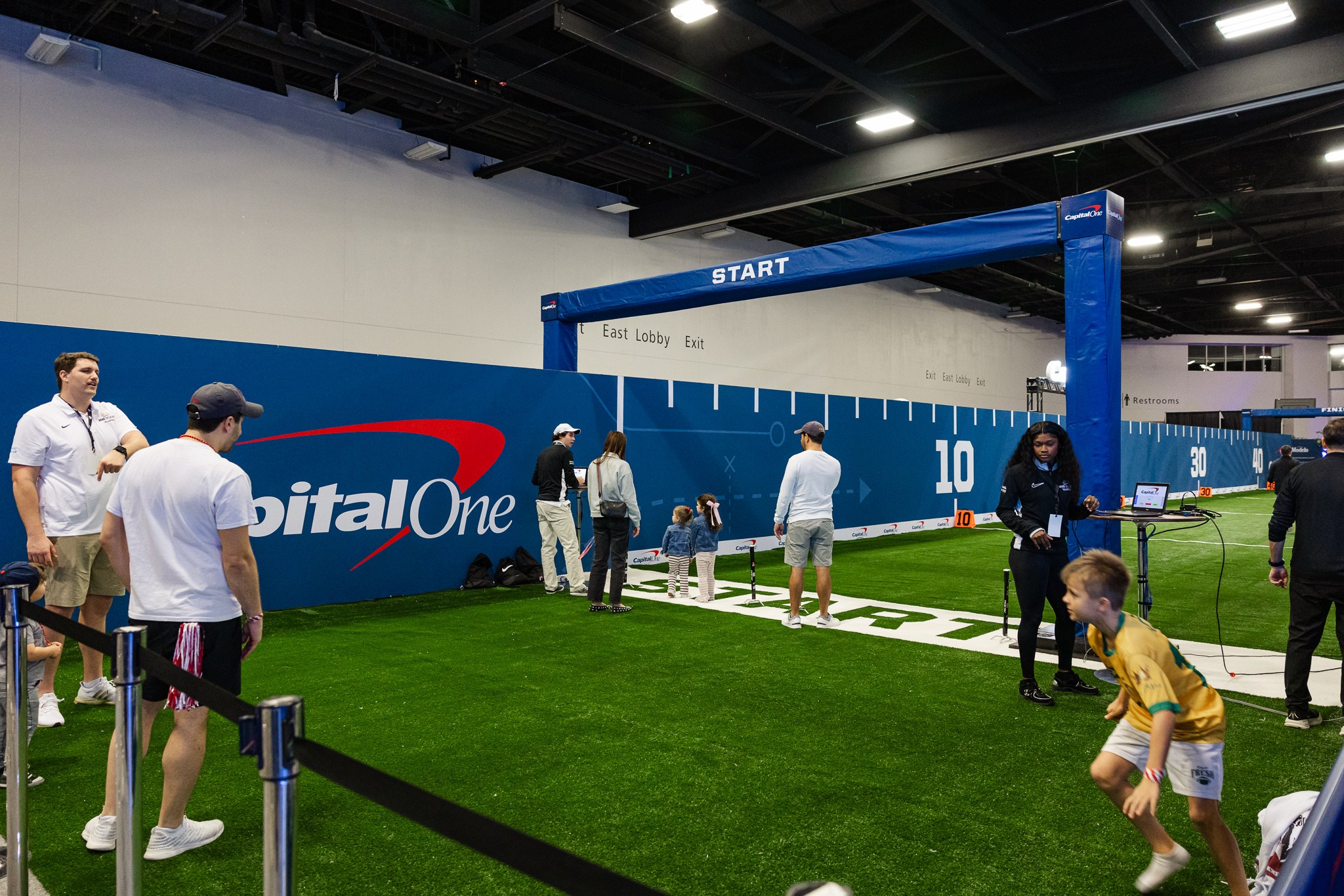 Capital One interactive football activation during College Football Playoff Fan Central