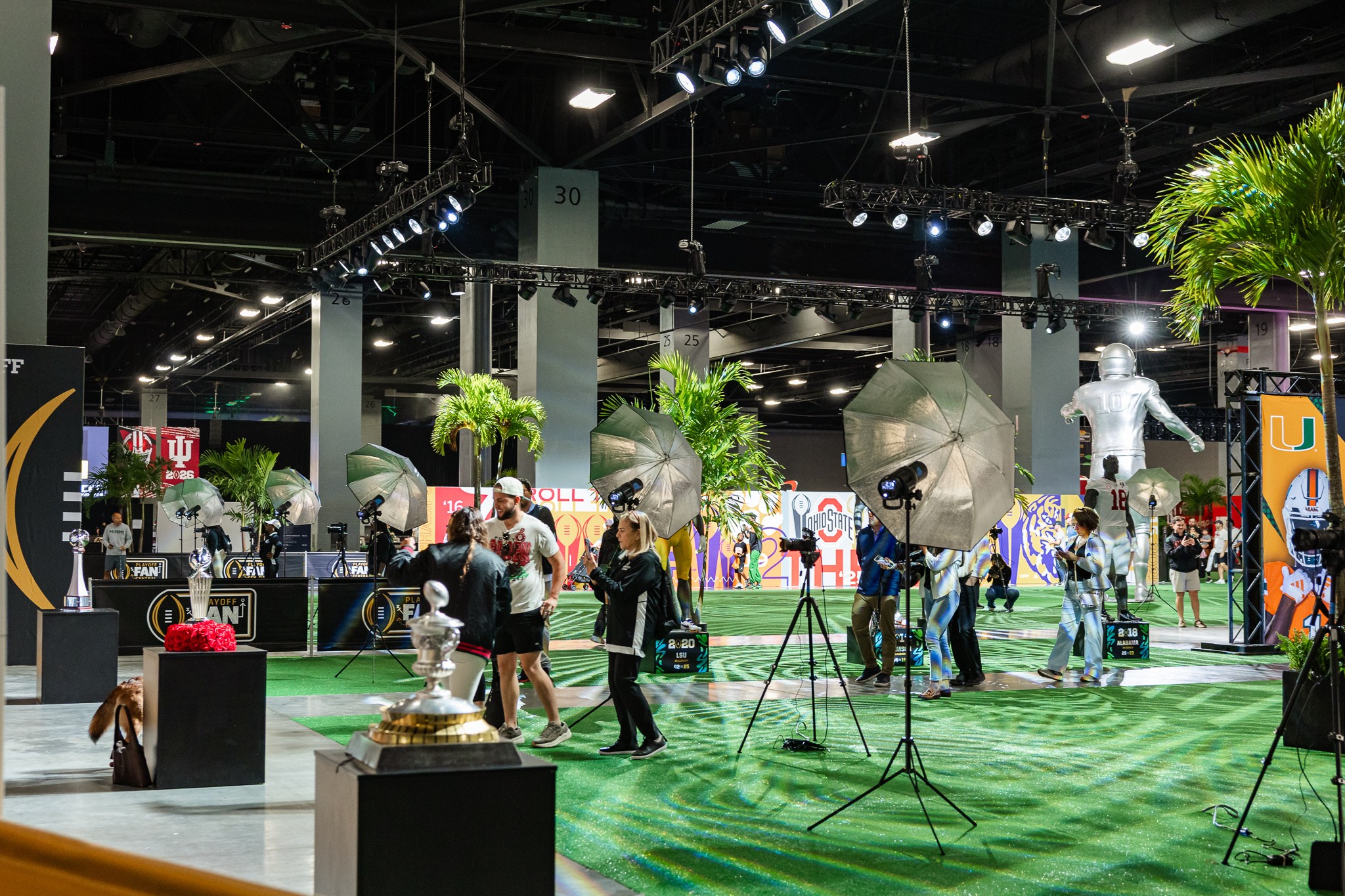 College Football Playoff photo activation setup