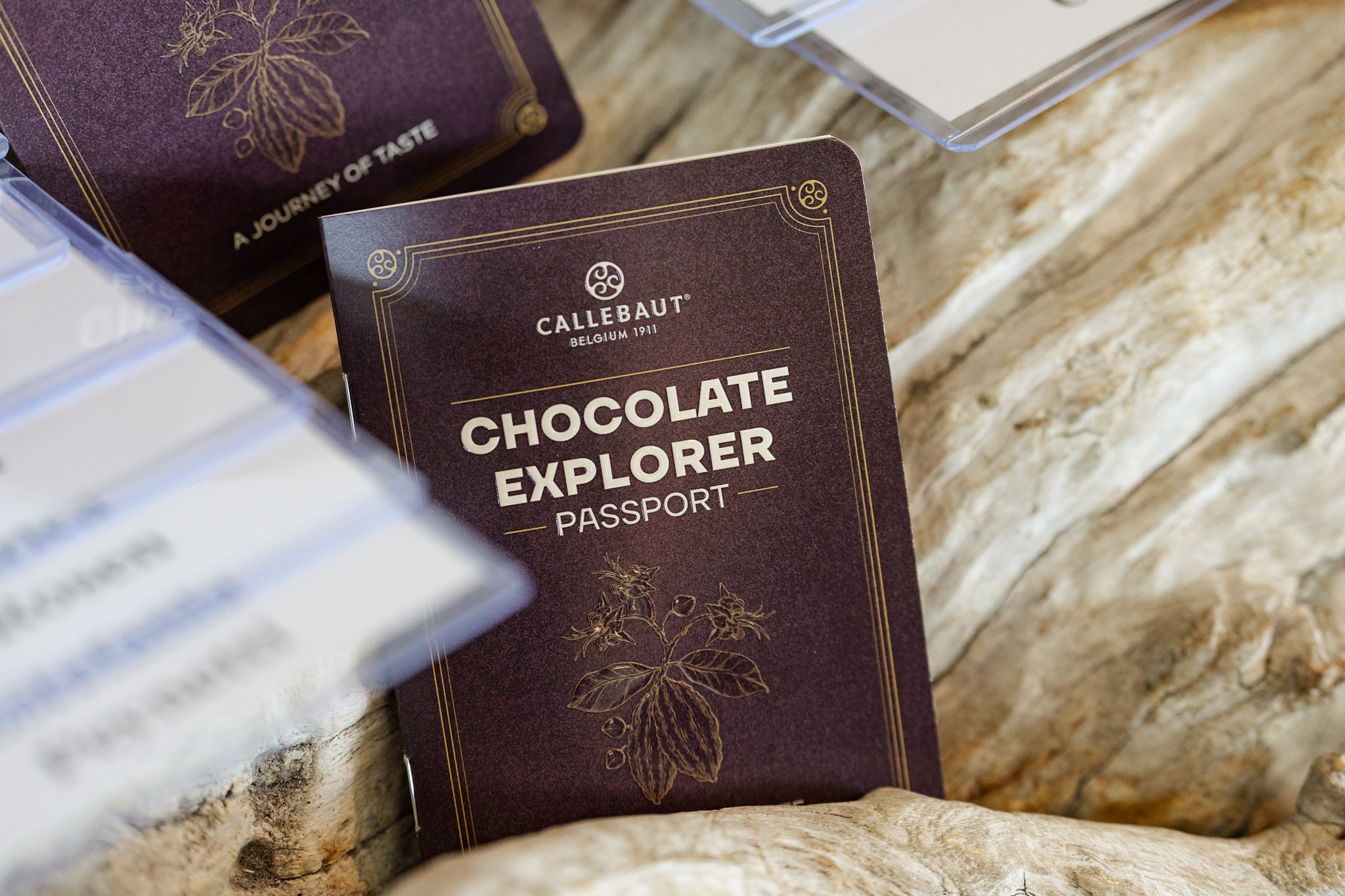 Callebaut Chocolate Explorer Passport displayed at the Masters of Taste event