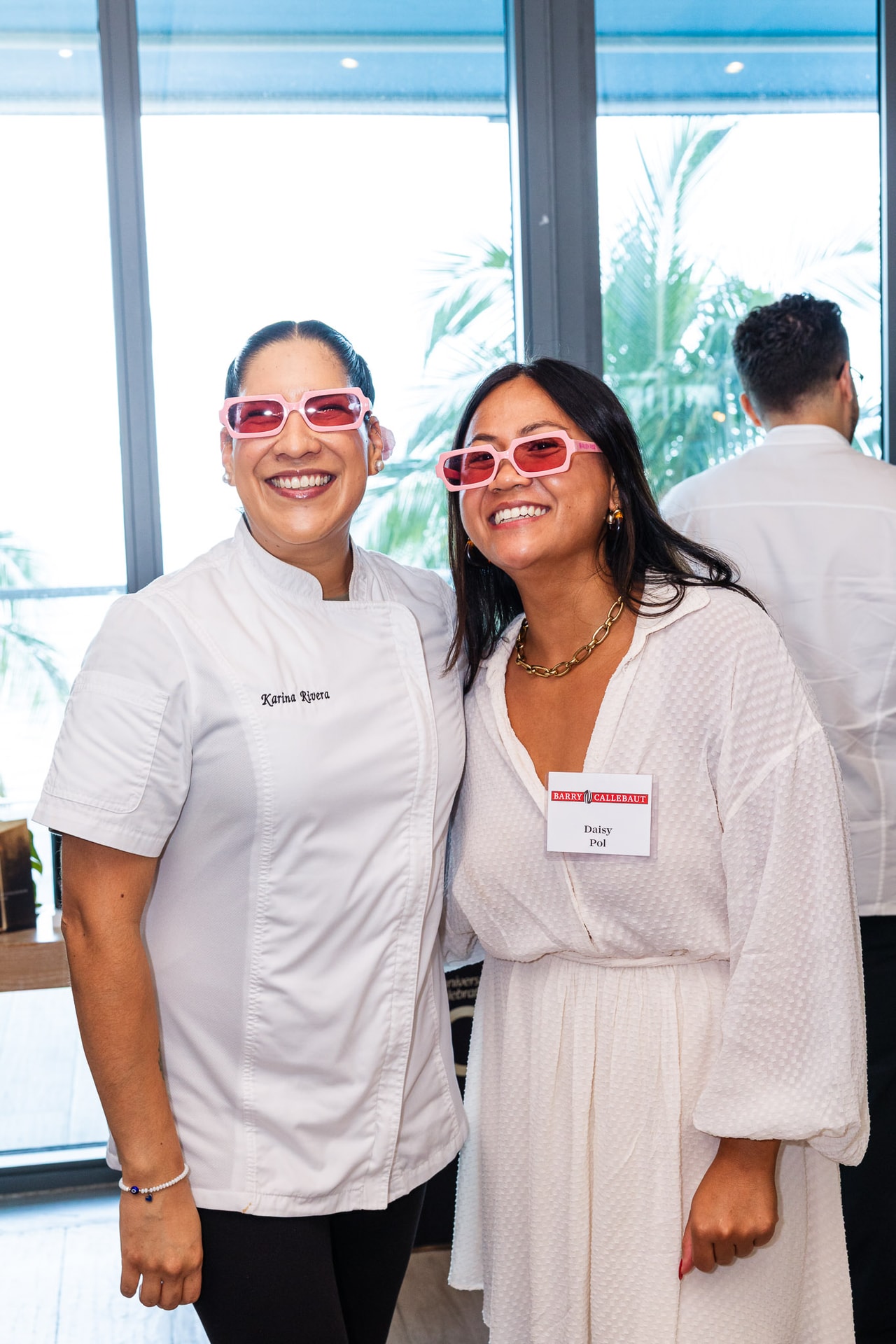 Chef Karina Rivera and Daisy Pol at the Callebaut Masters of Taste event in Miami