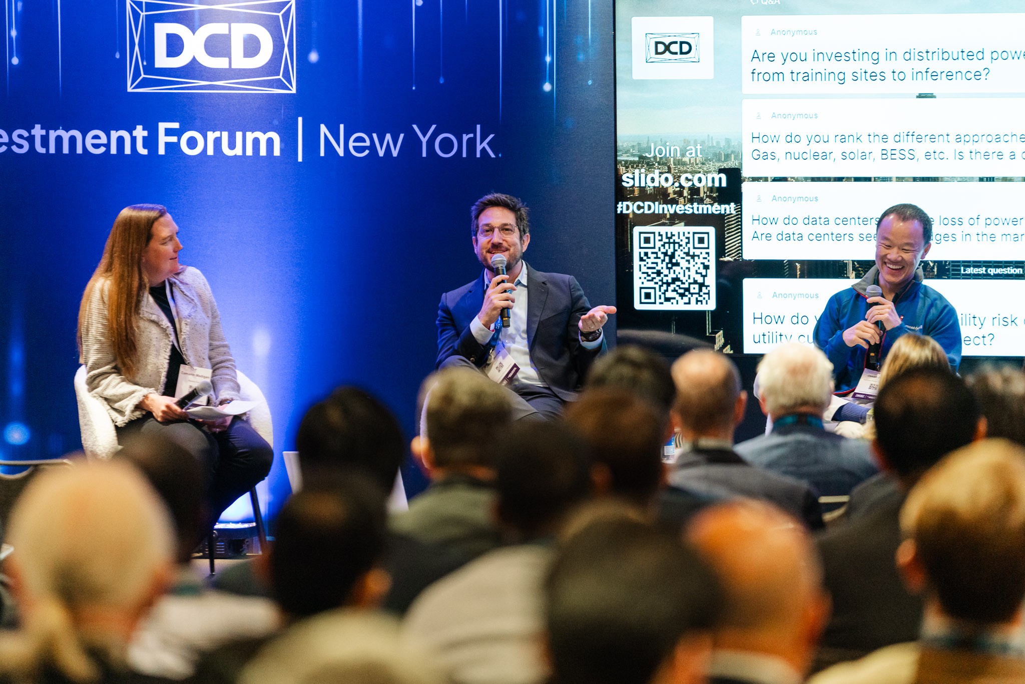 Fireside chat at the DCD Connect 2026 conference in New York